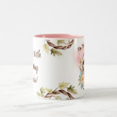 "Snip, luiaard, ontspan, herhaal" Tweekleurige Koffiemok (Center)