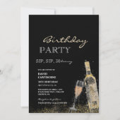 Snip, nip | Splashes of Wine 30th Birthday Party Kaart (Voorkant)