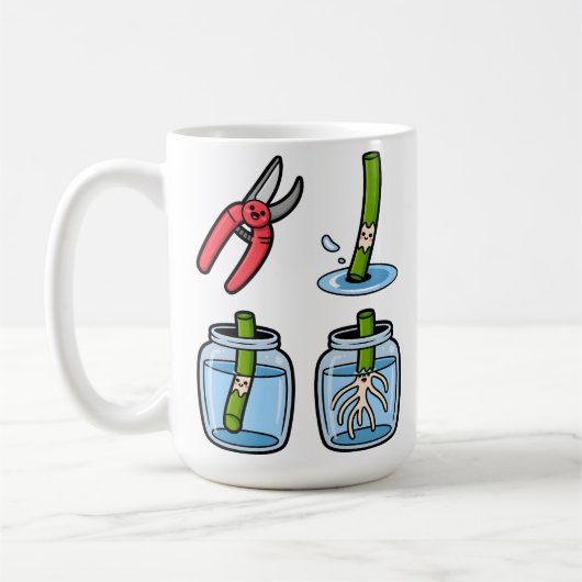 Snip, Root, Repeat Koffiemok (Links)