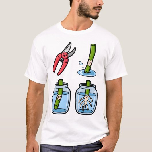 Snip, Root, Repeat T-shirt (Voorkant)