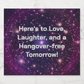 "Snip, Snip, Hoera! Laatste tequila-slok Likeurfles Etiket (Enkel label)