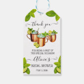 Snip, Snip, Hoera! Moscow Mule thema Vrijgezellenf Cadeaulabel (Voorkant)