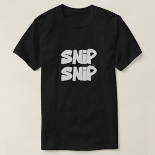 Snip Snip T-shirt   Grappig Scissors Grafisch T-sh