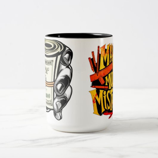 "Snip succes met elk ontwerp - Uw pad naar Prof Tweekleurige Koffiemok (Center)