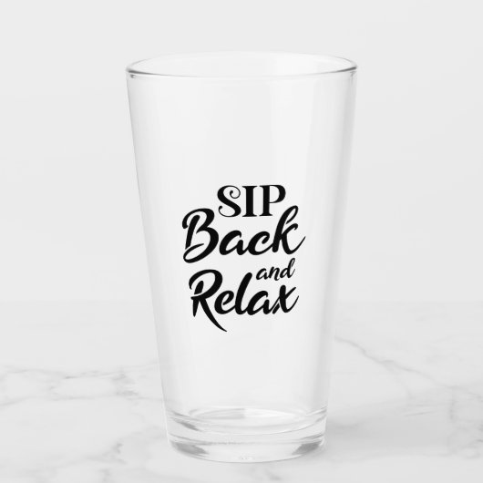 Snip terug en ontspan glas (Voorkant)