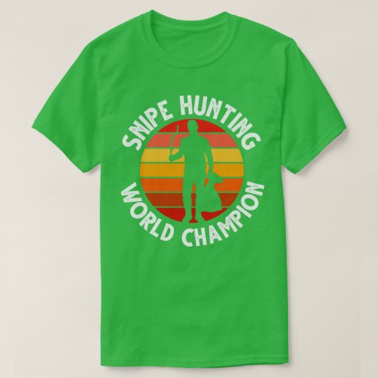 Snipe Hunting World Champion Funny Snipe Hunting T-shirt (Design voorkant)