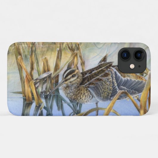 Snipe op een koude ochtend iphone case (Achterkant (horizontaal))