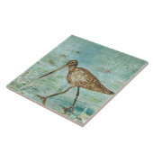 Snipe Shorebird Beach Coastal Decor Tegeltje (Zijkant)