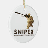 Sniper - Bereik uit Keramisch Ornament (Rechts)