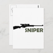 **SNIPER** BRIEFKAART (Voorkant / Achterkant)