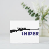 **SNIPER** BRIEFKAART (Staand voorkant)