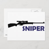 **SNIPER** BRIEFKAART (Voorkant / Achterkant)
