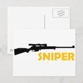 **SNIPER** BRIEFKAART (Voorkant / Achterkant)