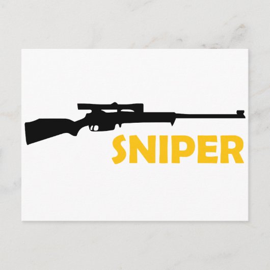 **SNIPER** BRIEFKAART (Voorkant)