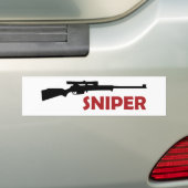 **SNIPER** BUMPERSTICKER (Op auto)