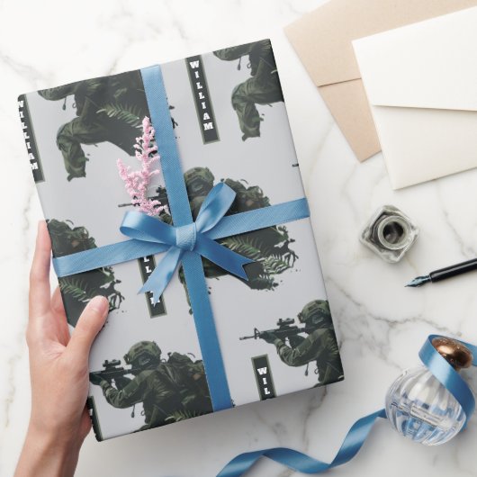 Sniper Camo Militaire Inpakpapier (Geschenken)