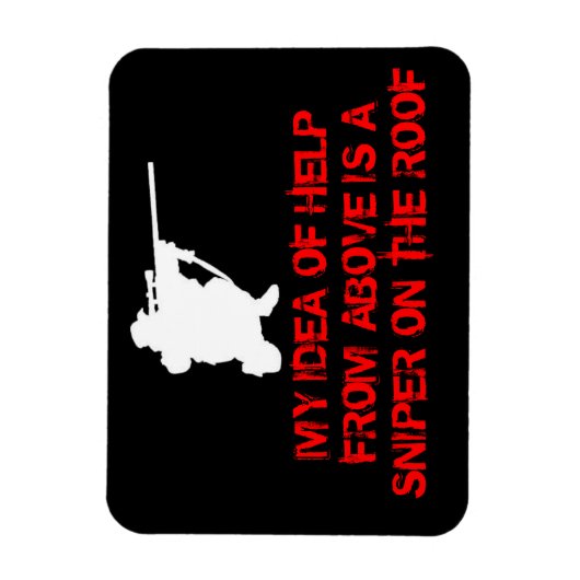 Sniper - Hulp van boven - Koelkast Magnet Magneet (Verticaal)