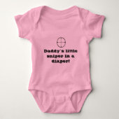 "Sniper in a diaper" baby groeit Romper (Voorkant)