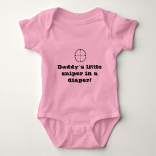 "Sniper in a diaper" baby groeit Romper
