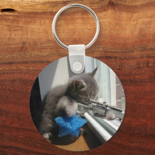 SNIPER-KAT SLEUTELHANGER (Voorkant)