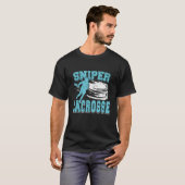 Sniper Lacrosse Geweldige Cadeau T-shirt (Voorkant volledig)
