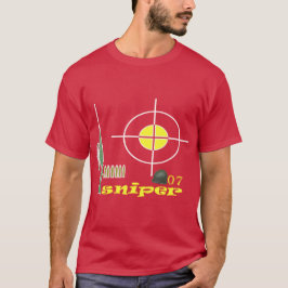 Sniper met een helm met zeven kogels T-shirt