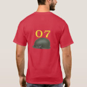 Sniper met een helm met zeven kogels T-shirt (Achterkant)
