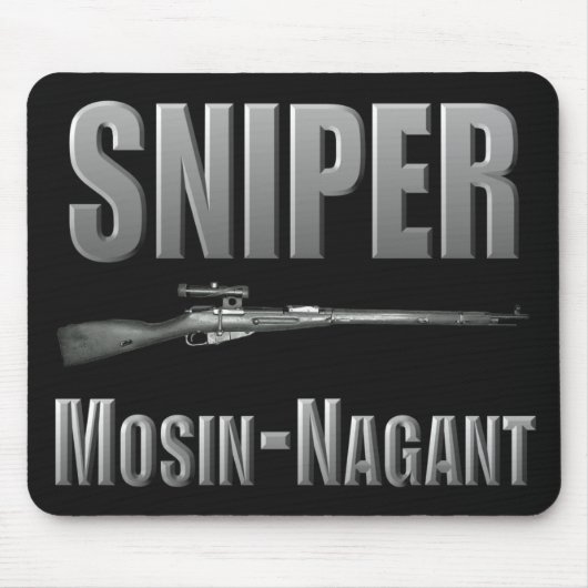 Sniper Mosin-Nagant Mousepad Muismat (Voorkant)