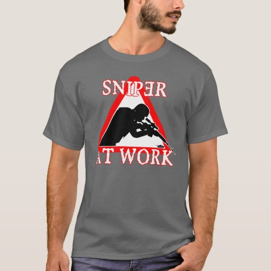 SNIPER OP HET WERK T-shirt (Voorkant)