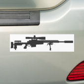 Sniper Rifle Bumpersticker (Op auto)