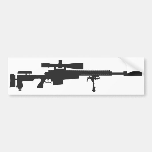 Sniper Rifle Bumpersticker (Voorkant)