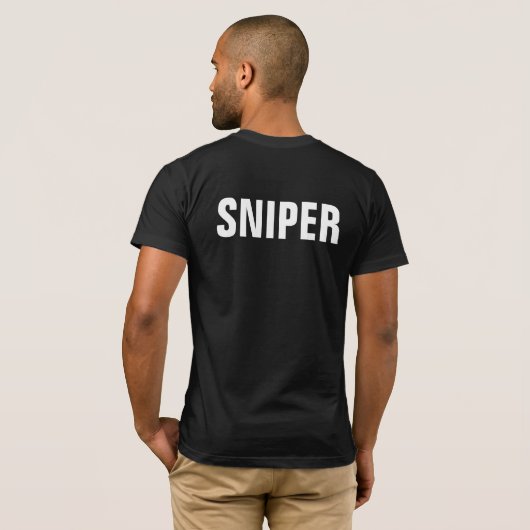 SNIPER T-SHIRT (Achterkant volledig)