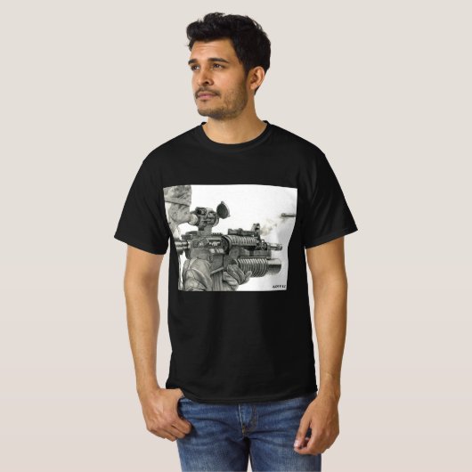 Sniper T-shirt (Voorkant volledig)