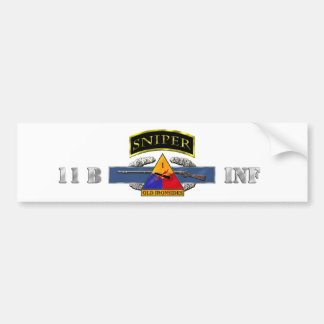 Sniper Tab 11B CIB 1st AD Bumpersticker