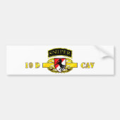 Sniper Tab 19D Cav Scout 11th Armored Cav Bumpersticker (Voorkant)