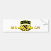 Sniper Tab 19D Cav Scout 1st Cav Bumpersticker (Voorkant)