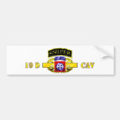 Sniper Tab 19D Cav Scout 82nd Bumpersticker (Voorkant)