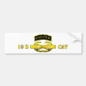 Sniper Tab 19D Cav Scout Bumpersticker (Voorkant)