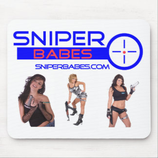SniperBabes.com-meisjes met pistolen muismatje Muismat