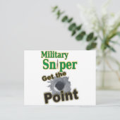 Snipermilitair(1) Briefkaart (Staand voorkant)