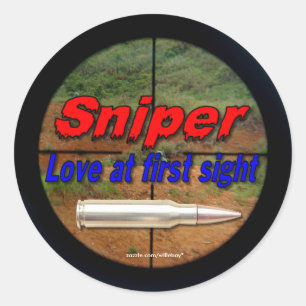 Snipers sluipschutter militaire mariniers marine l ronde sticker