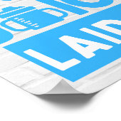 Snippen op melk en sap Zwart & Blauw Hip Hop Poster (Hoek)