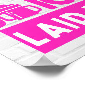 Snippen op melk en sap Zwart & roze Hip Hop Poster (Hoek)