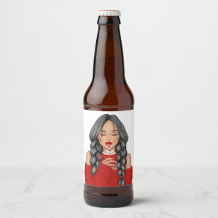 Snippen van warme chocolade in de winter in het Ro Bier Etiket