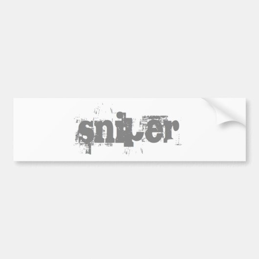 snipper bumpersticker (Voorkant)