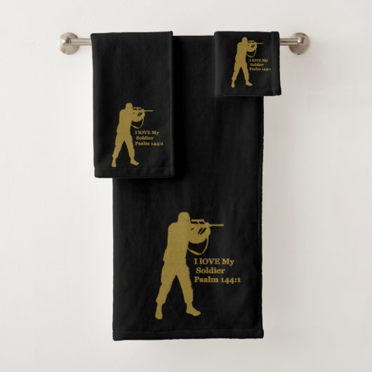 Snipper van goudsoldel bad handdoek (Insitu)
