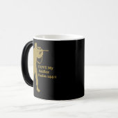 Snipper van goudsoldel magische mok (Voorkant links)