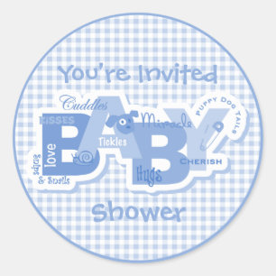 Snippers en slakken Baby shower Sticker