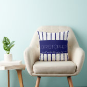 Snippers en slakken en... Navy/White Stripes w Nam Kussen (Stoel)