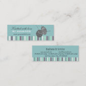 Snippers met handgemaakte handgemaakte handwerktui mini visitekaartje (Voorkant / Achterkant)